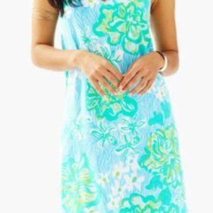 Lilly Pulitzer WAVE RIDER sleeveless dress sz 12 Woman's Lightweight Coa…